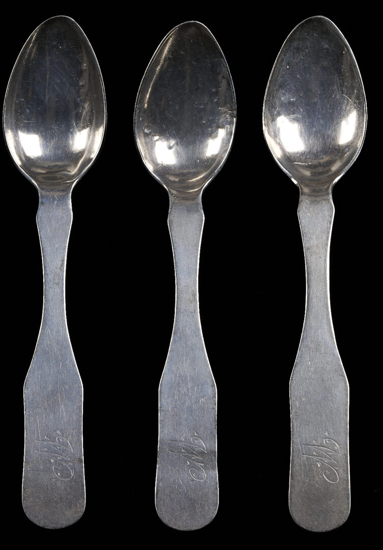 Lot 88: 3 Berson Franklin TN Coin Silver Spoons