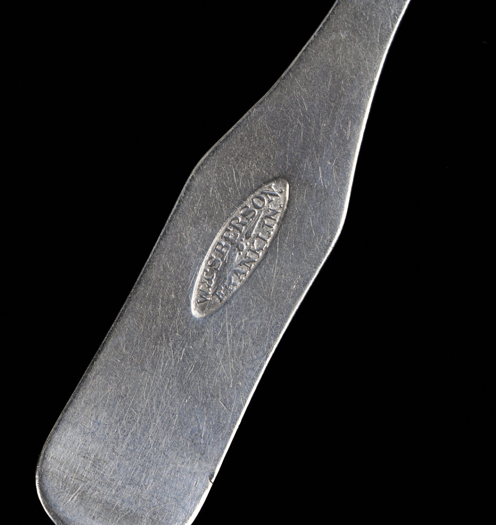 Lot 88: 3 Berson Franklin TN Coin Silver Spoons