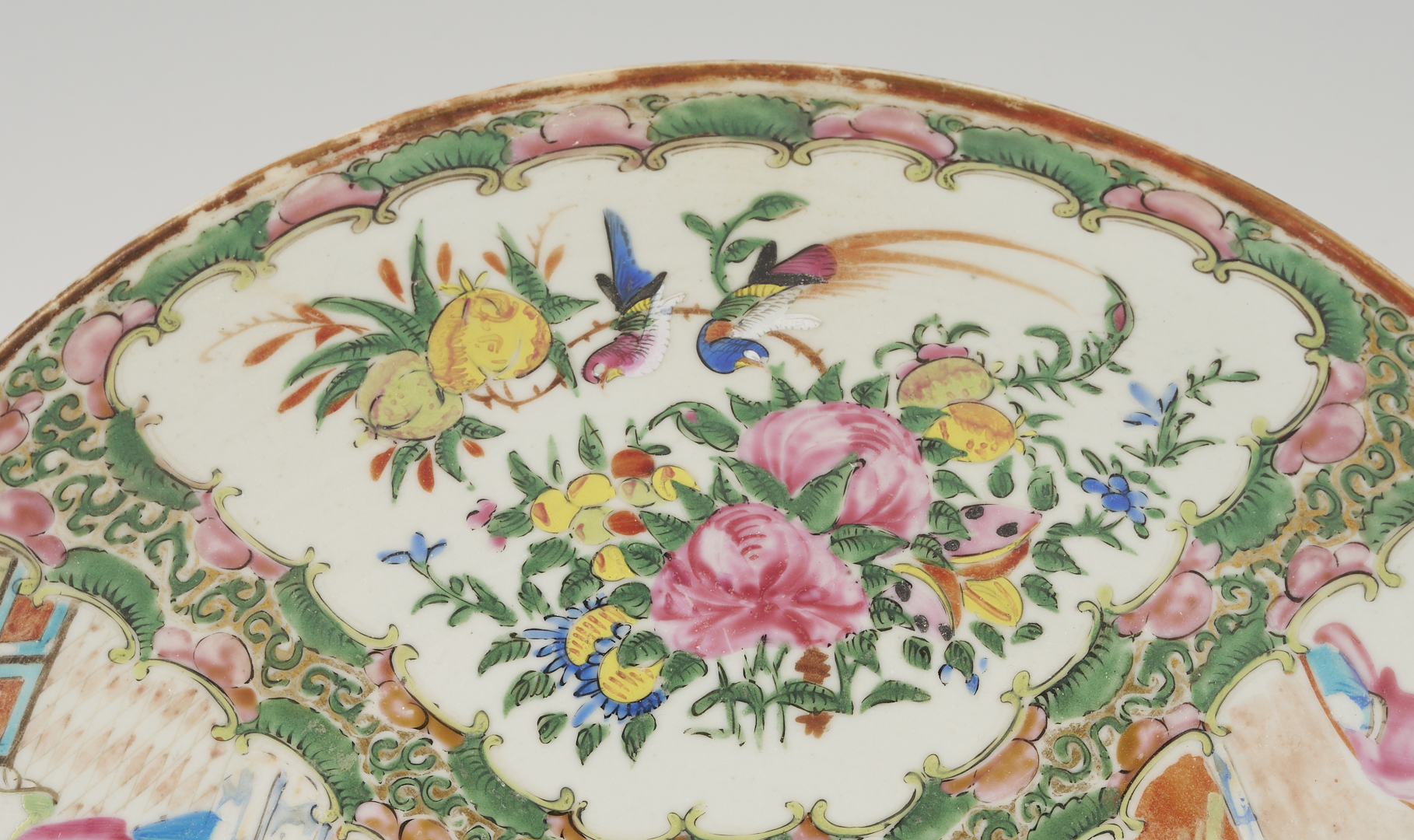 Lot 891: 3 Chinese Export Rose Medallion Pieces, Pitcher & Platters