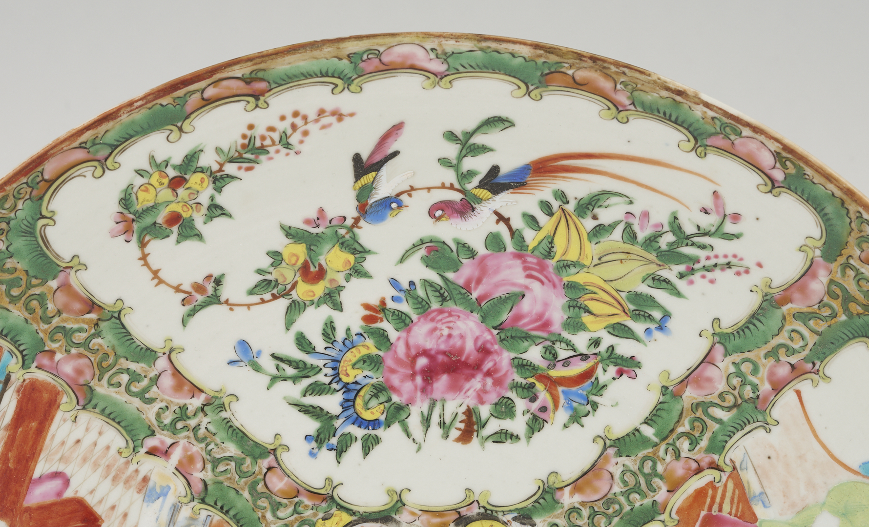 Lot 891: 3 Chinese Export Rose Medallion Pieces, Pitcher & Platters