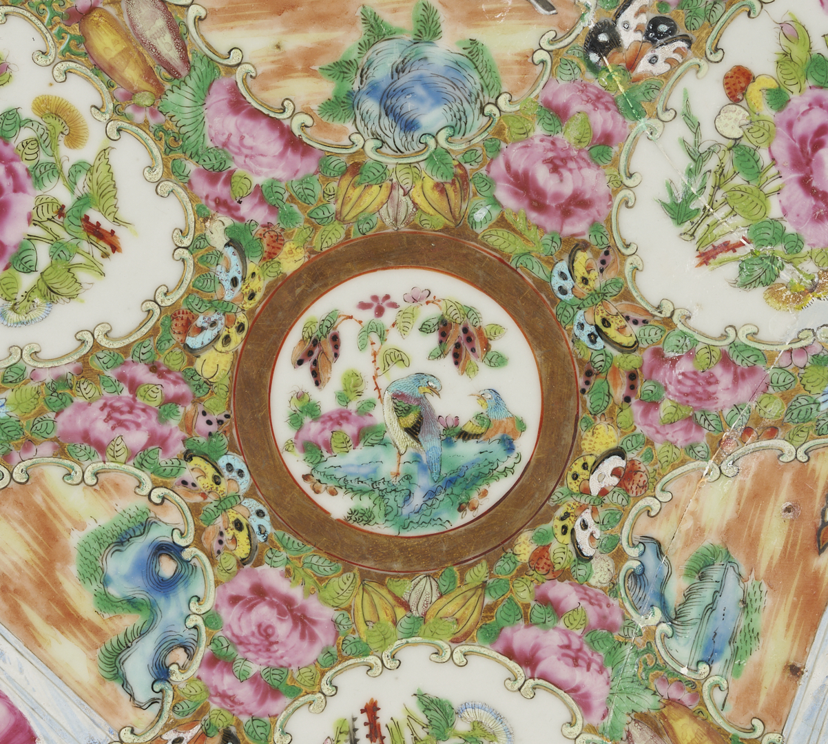 Lot 891: 3 Chinese Export Rose Medallion Pieces, Pitcher & Platters