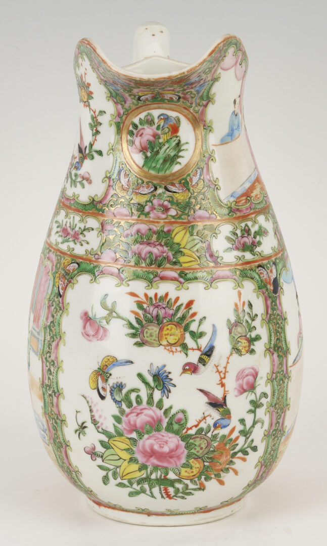 Lot 891: 3 Chinese Export Rose Medallion Pieces, Pitcher & Platters