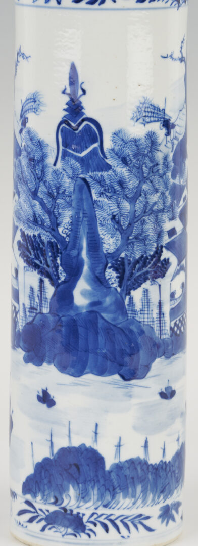 Lot 893: Chinese Blue & White Porcelain Vase and 2 Plates