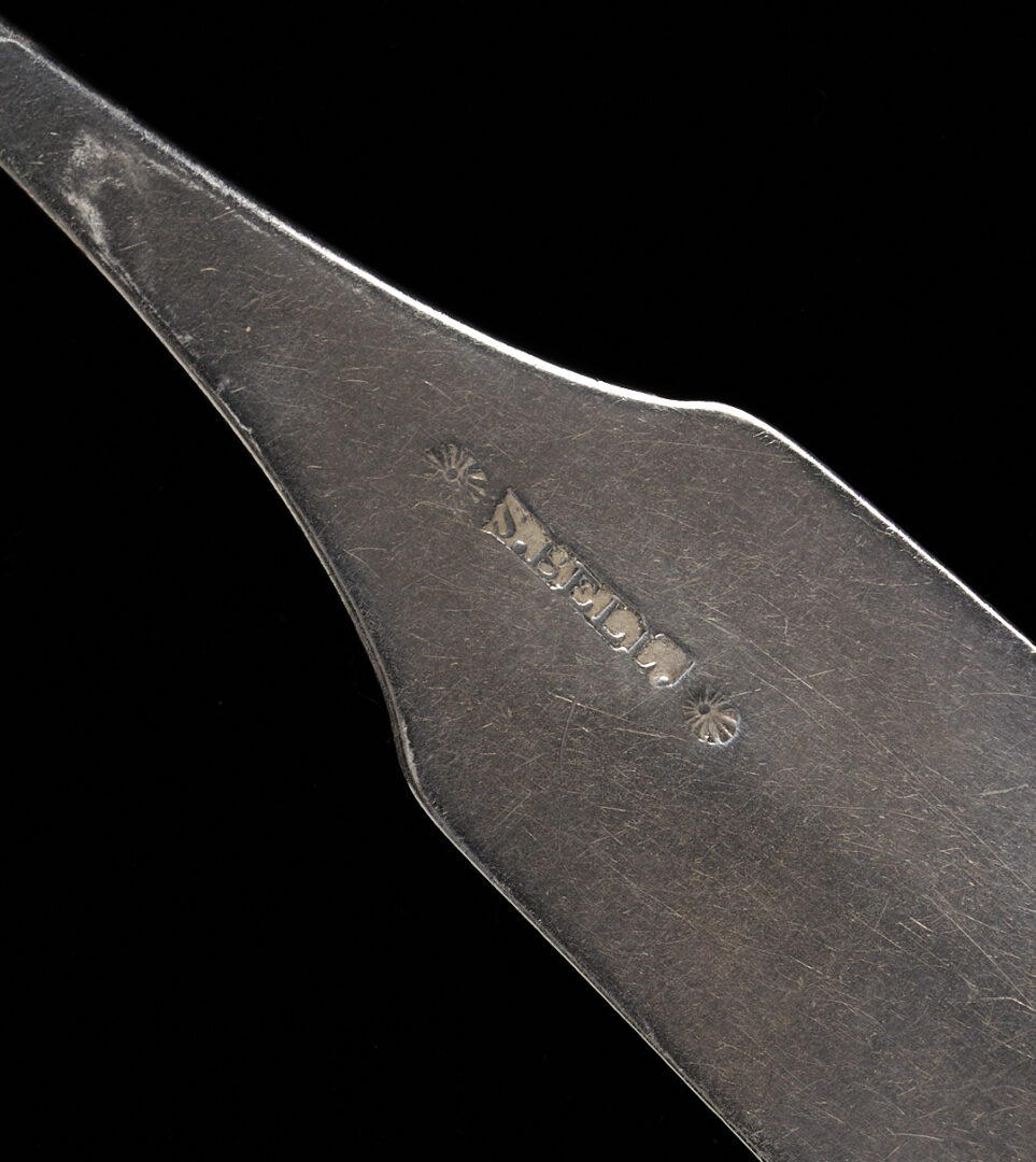 Lot 89: 9 Samuel Bell Coin Silver Spoons