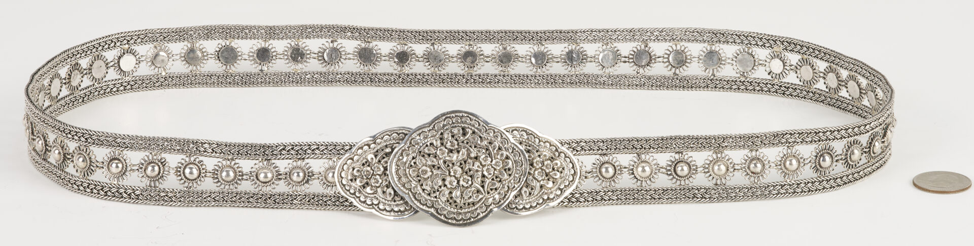 Lot 900: Sterling Silver Belt