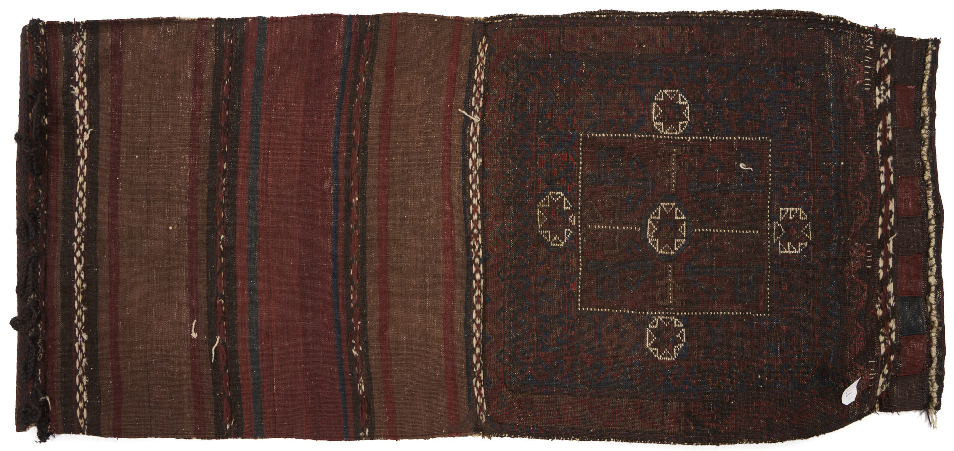 Lot 902: 2 Turkmen Tribal Bag Weavings, Arabatchi & Baluch