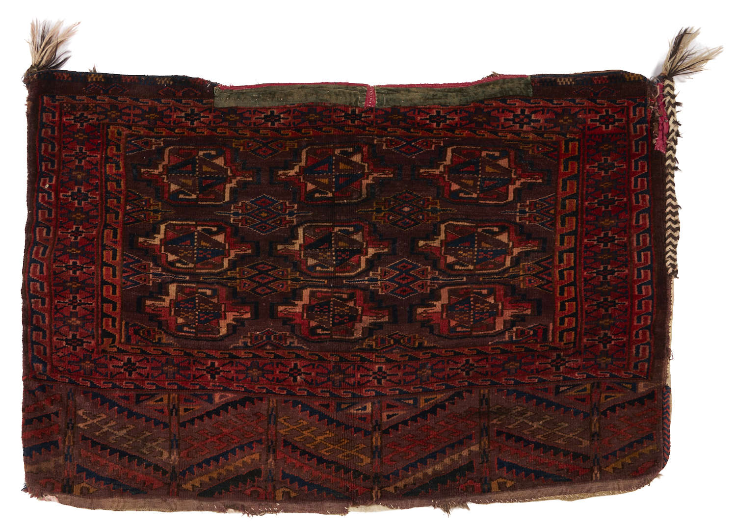 Lot 902: 2 Turkmen Tribal Bag Weavings, Arabatchi & Baluch