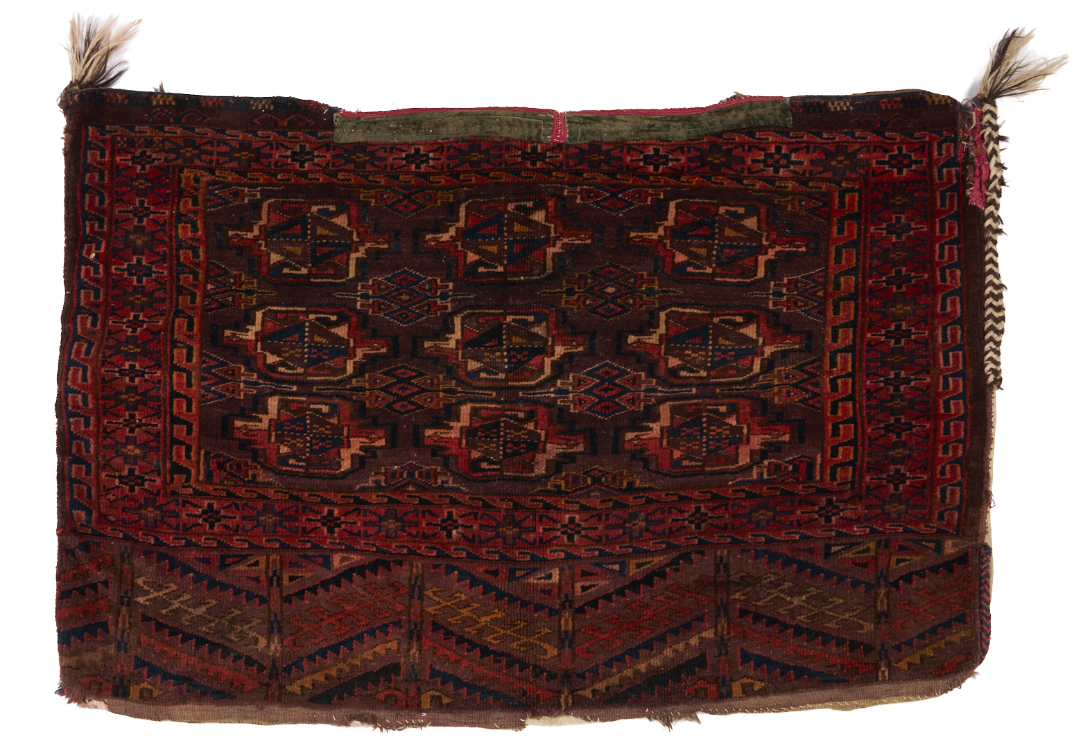 Lot 902: 2 Turkmen Tribal Bag Weavings, Arabatchi & Baluch