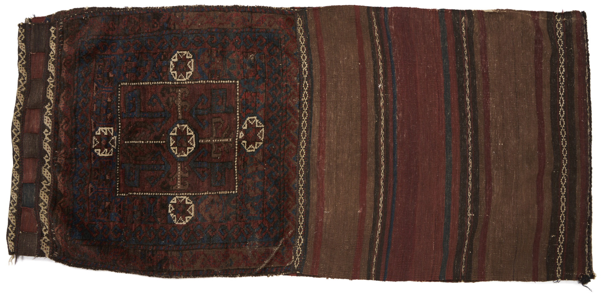 Lot 902: 2 Turkmen Tribal Bag Weavings, Arabatchi & Baluch