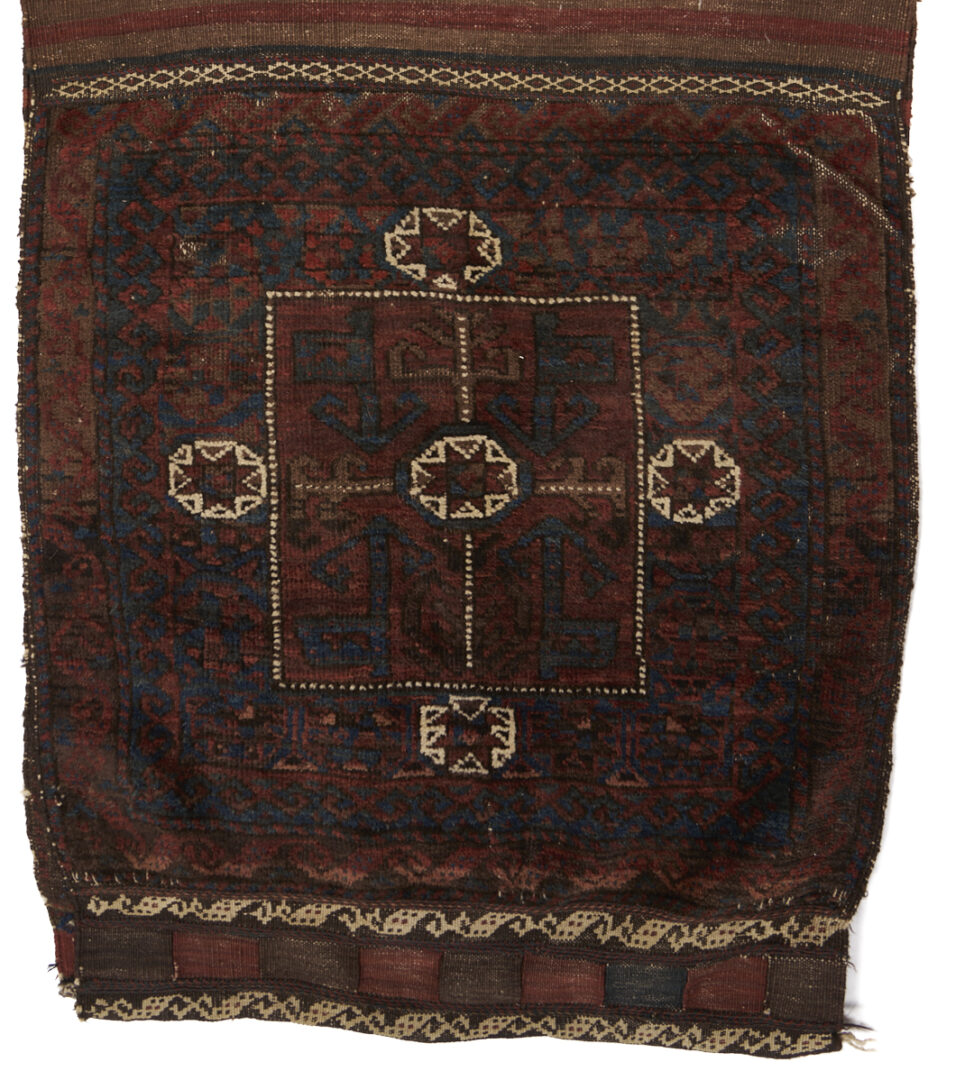 Lot 902: 2 Turkmen Tribal Bag Weavings, Arabatchi & Baluch
