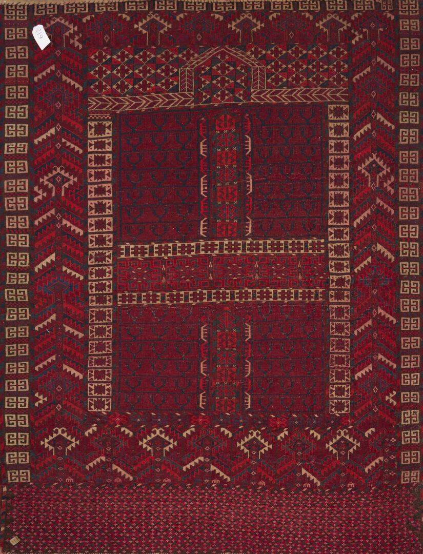 Lot 903: 2 Antique Turkmen Tekke Ensi Rugs