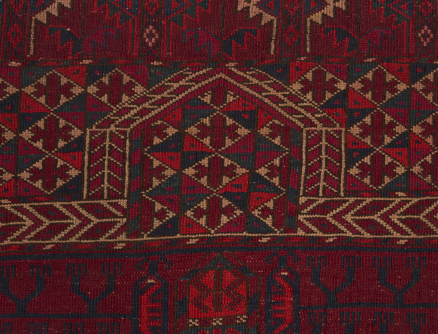 Lot 903: 2 Antique Turkmen Tekke Ensi Rugs