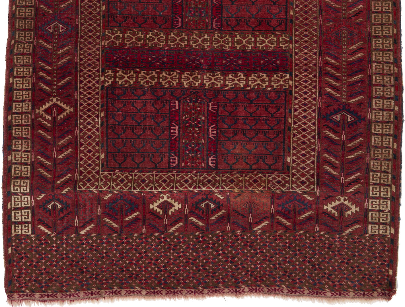 Lot 903: 2 Antique Turkmen Tekke Ensi Rugs