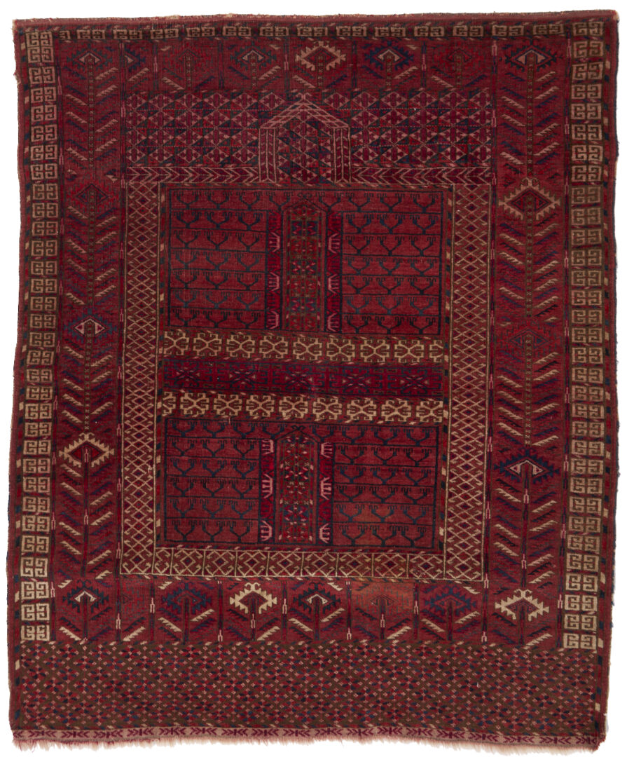Lot 903: 2 Antique Turkmen Tekke Ensi Rugs