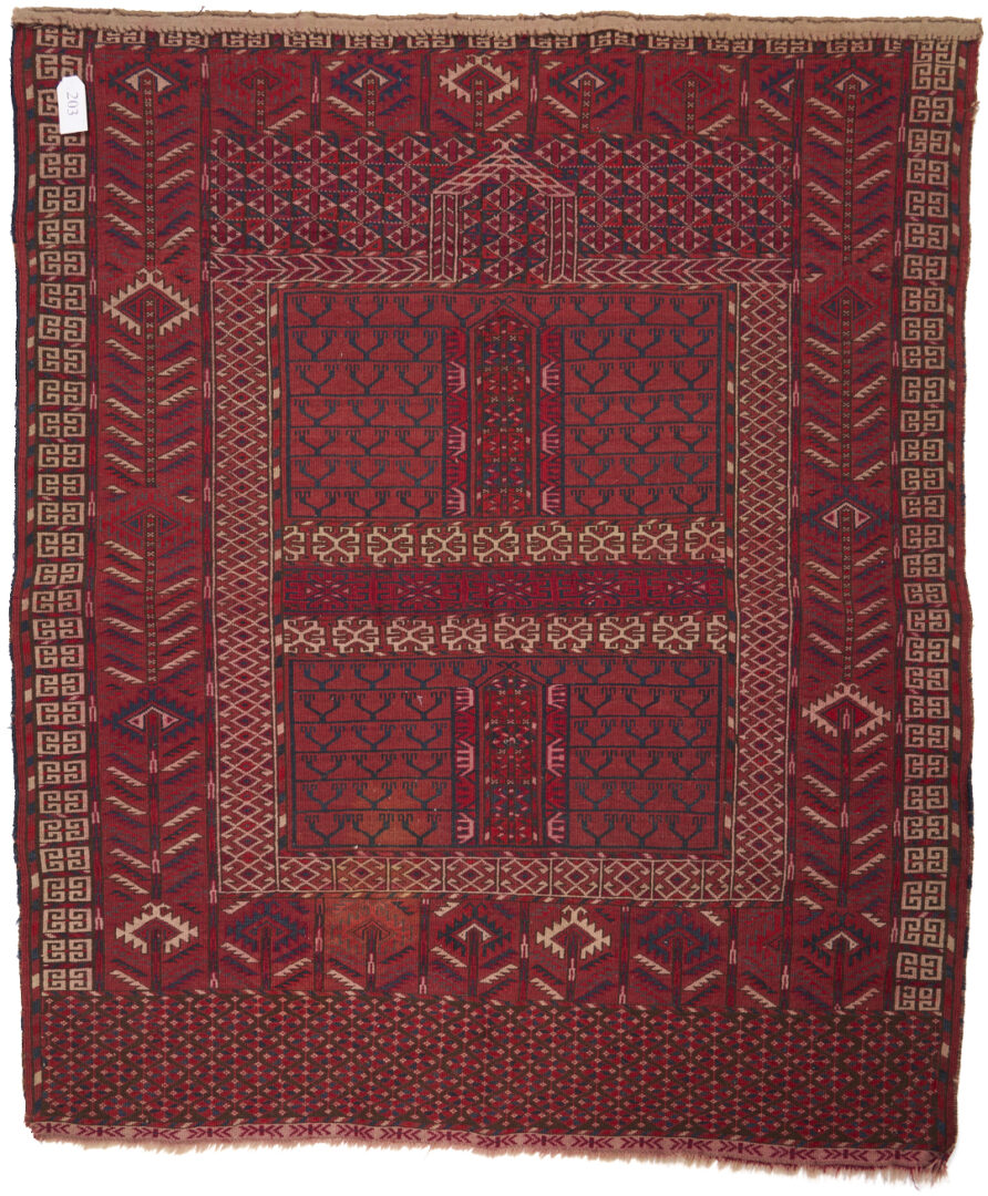 Lot 903: 2 Antique Turkmen Tekke Ensi Rugs