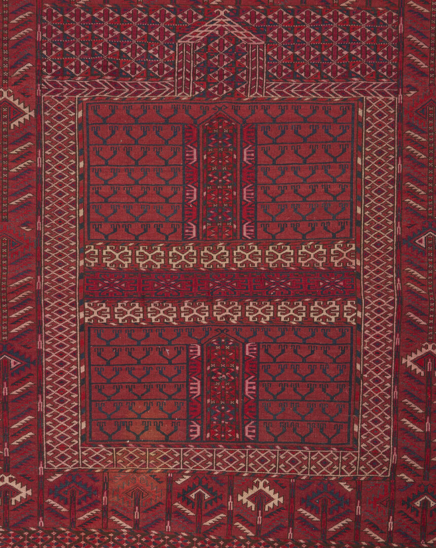 Lot 903: 2 Antique Turkmen Tekke Ensi Rugs