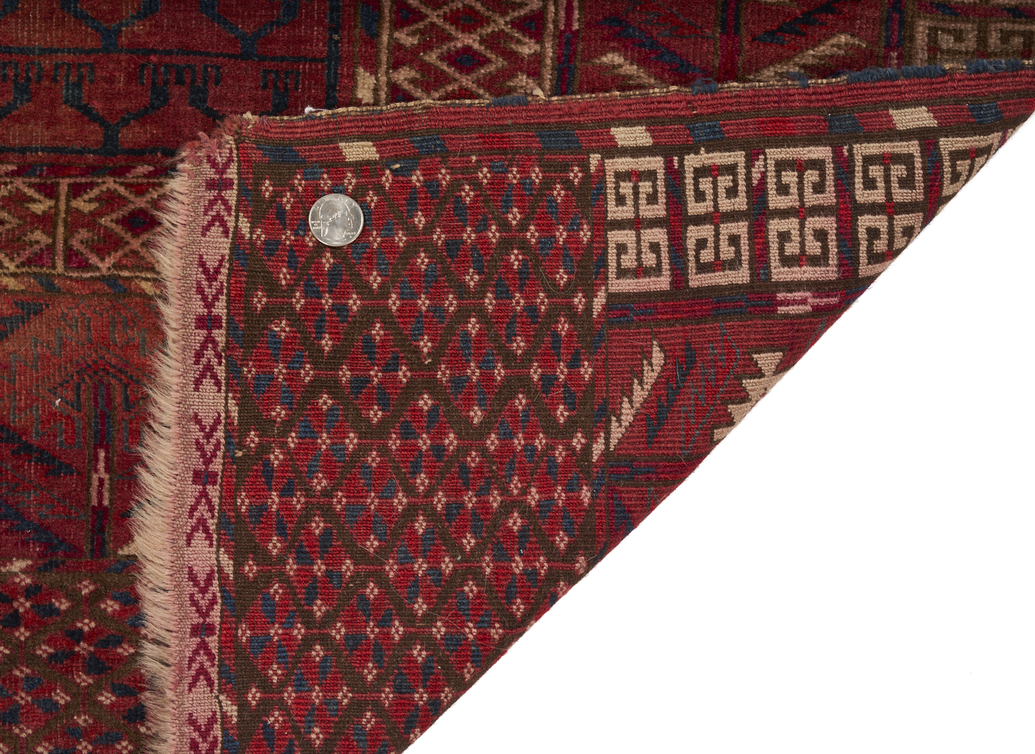 Lot 903: 2 Antique Turkmen Tekke Ensi Rugs
