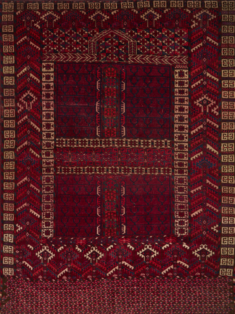 Lot 903: 2 Antique Turkmen Tekke Ensi Rugs