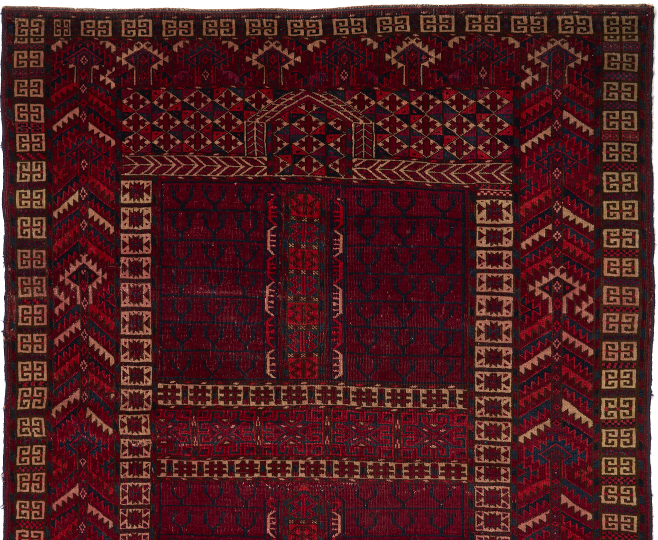 Lot 903: 2 Antique Turkmen Tekke Ensi Rugs