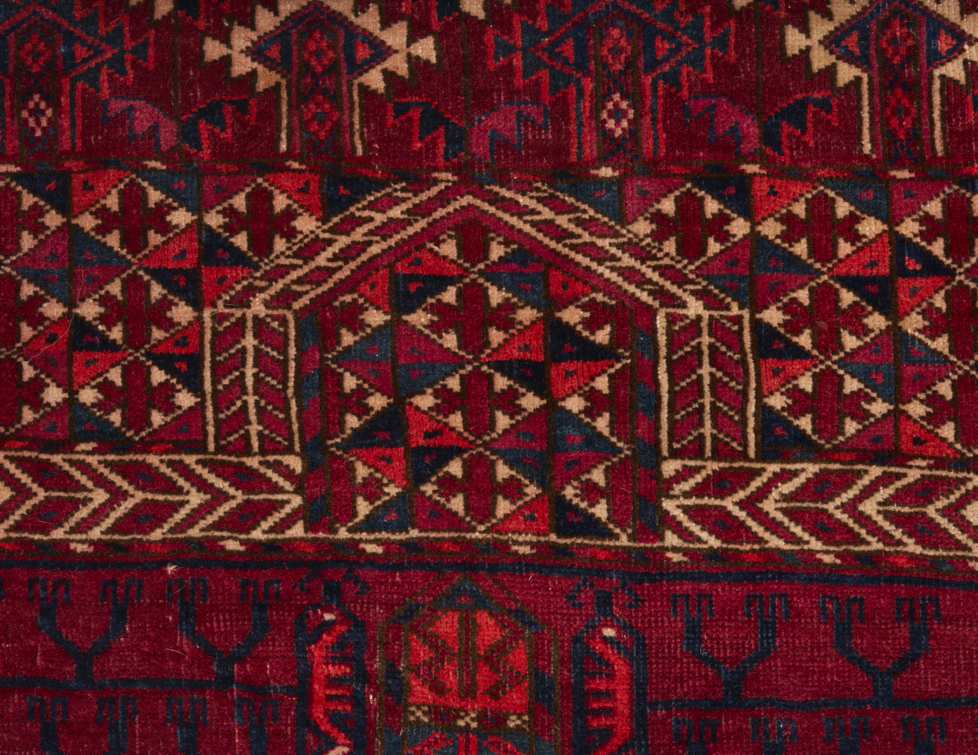 Lot 903: 2 Antique Turkmen Tekke Ensi Rugs