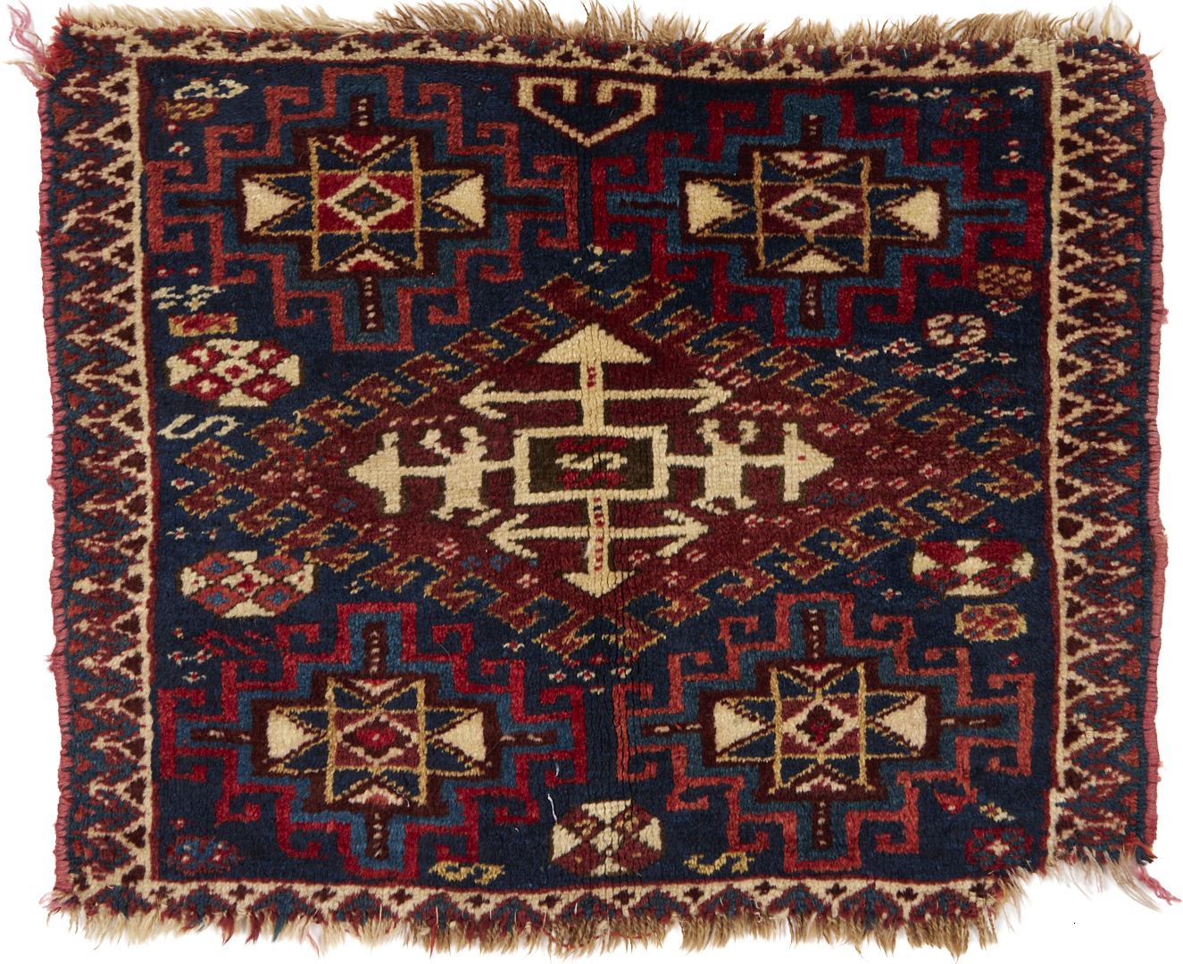 Lot 904: 5 Antique Tribal Weavings, incl. Turkman & Caucasion