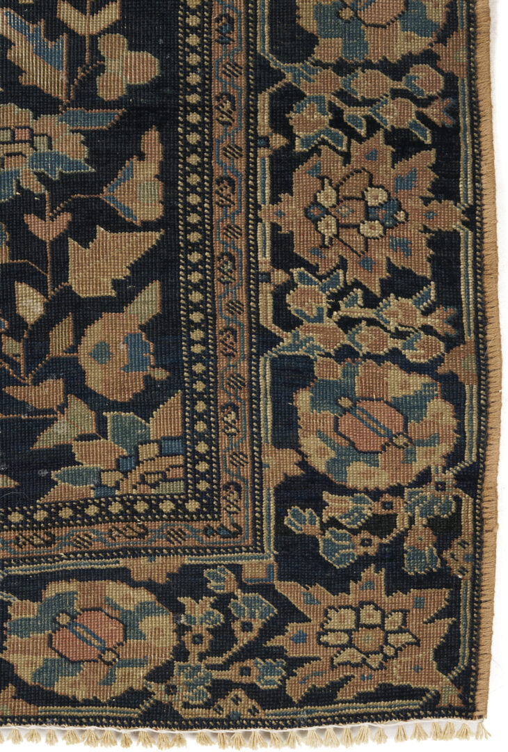 Lot 905: Antique Persian Farahan Rug & Kashan Vase Rug