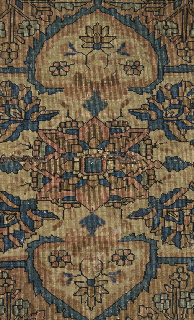 Lot 905: Antique Persian Farahan Rug & Kashan Vase Rug