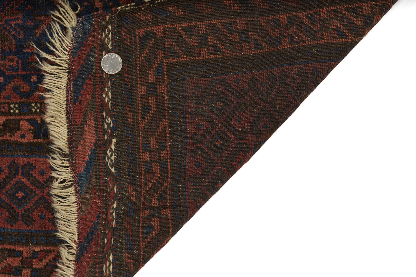 Lot 907: 3 Antique Afghan Baluch Weavings, Prayer Rug & 2 Bag Face