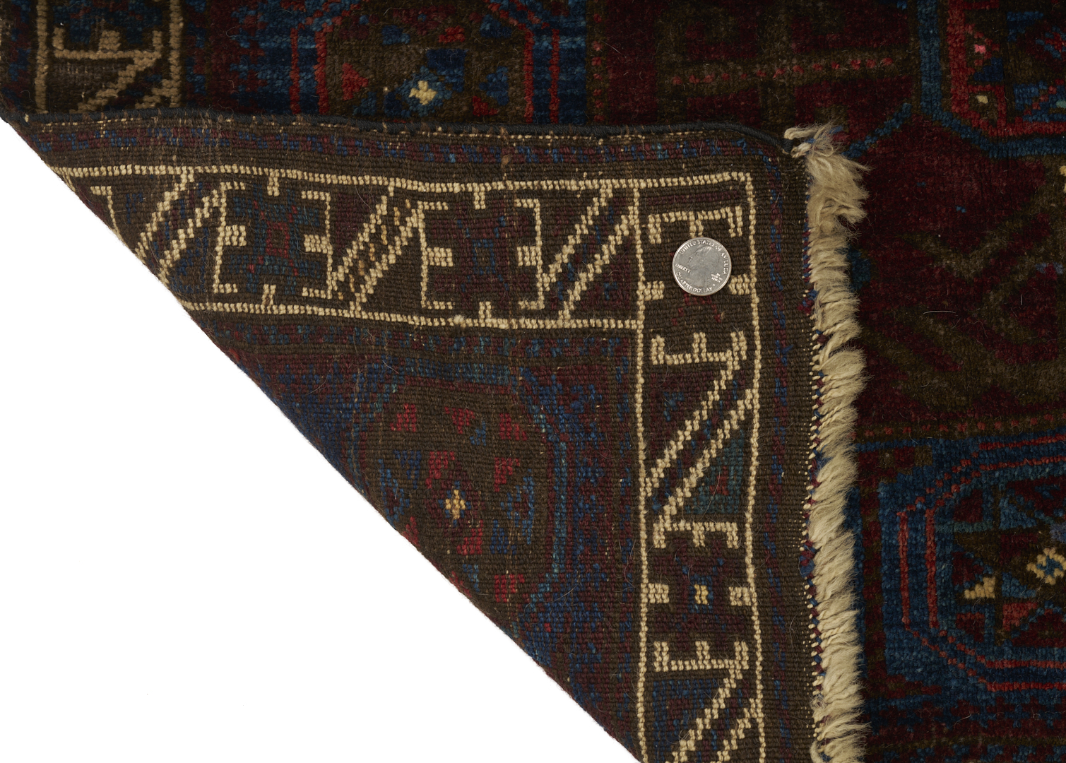 Lot 907: 3 Antique Afghan Baluch Weavings, Prayer Rug & 2 Bag Face