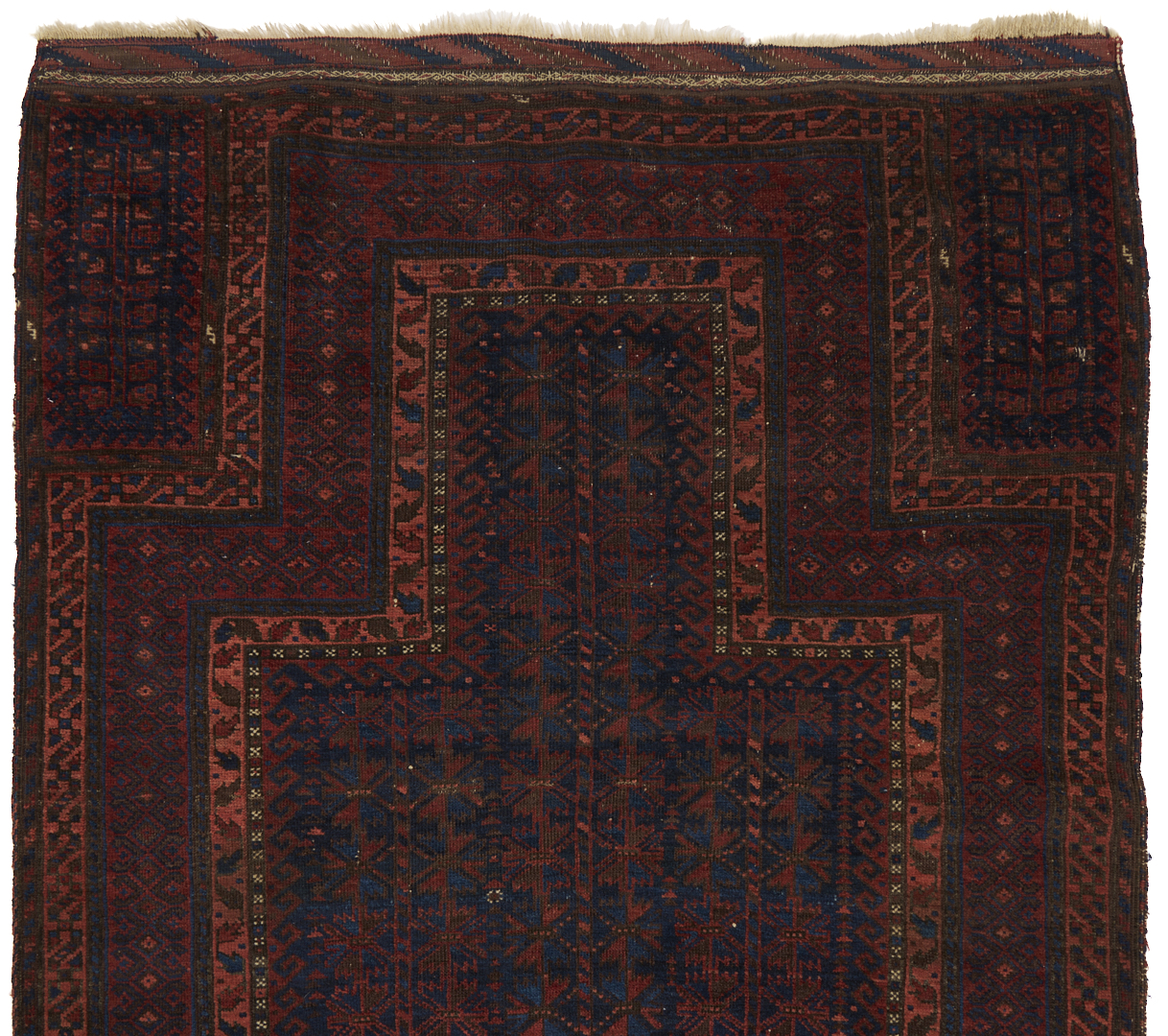 Lot 907: 3 Antique Afghan Baluch Weavings, Prayer Rug & 2 Bag Face