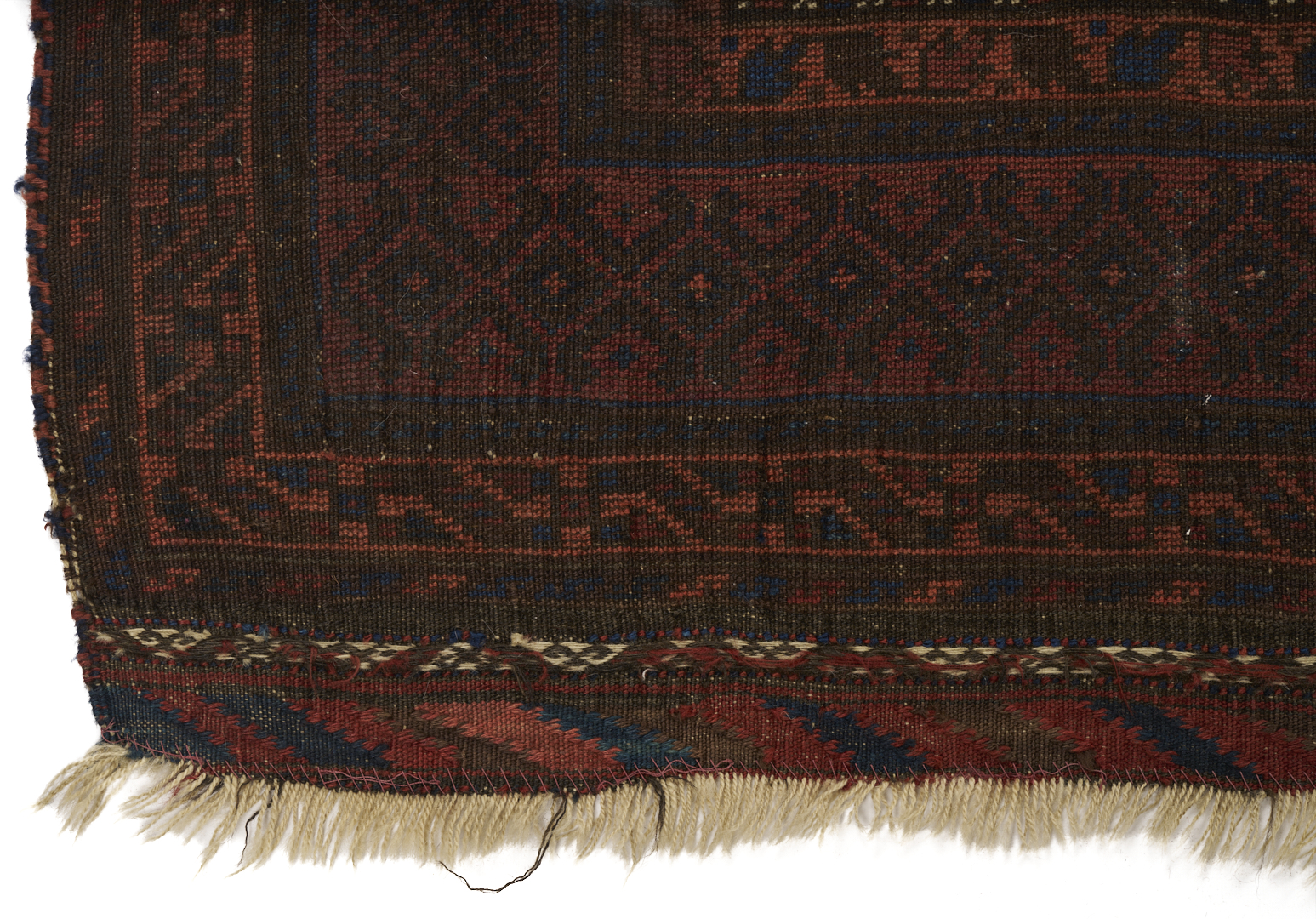 Lot 907: 3 Antique Afghan Baluch Weavings, Prayer Rug & 2 Bag Face