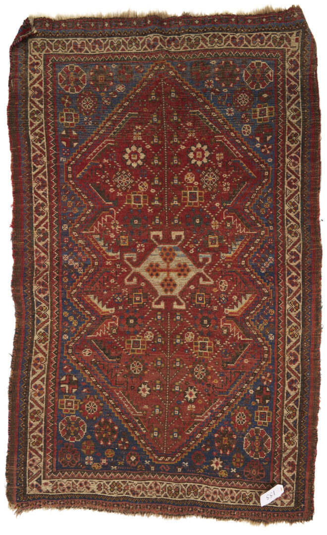 Lot 909: 4 Assembled Antique Weavings, 1 Rug & 3 Bag Face