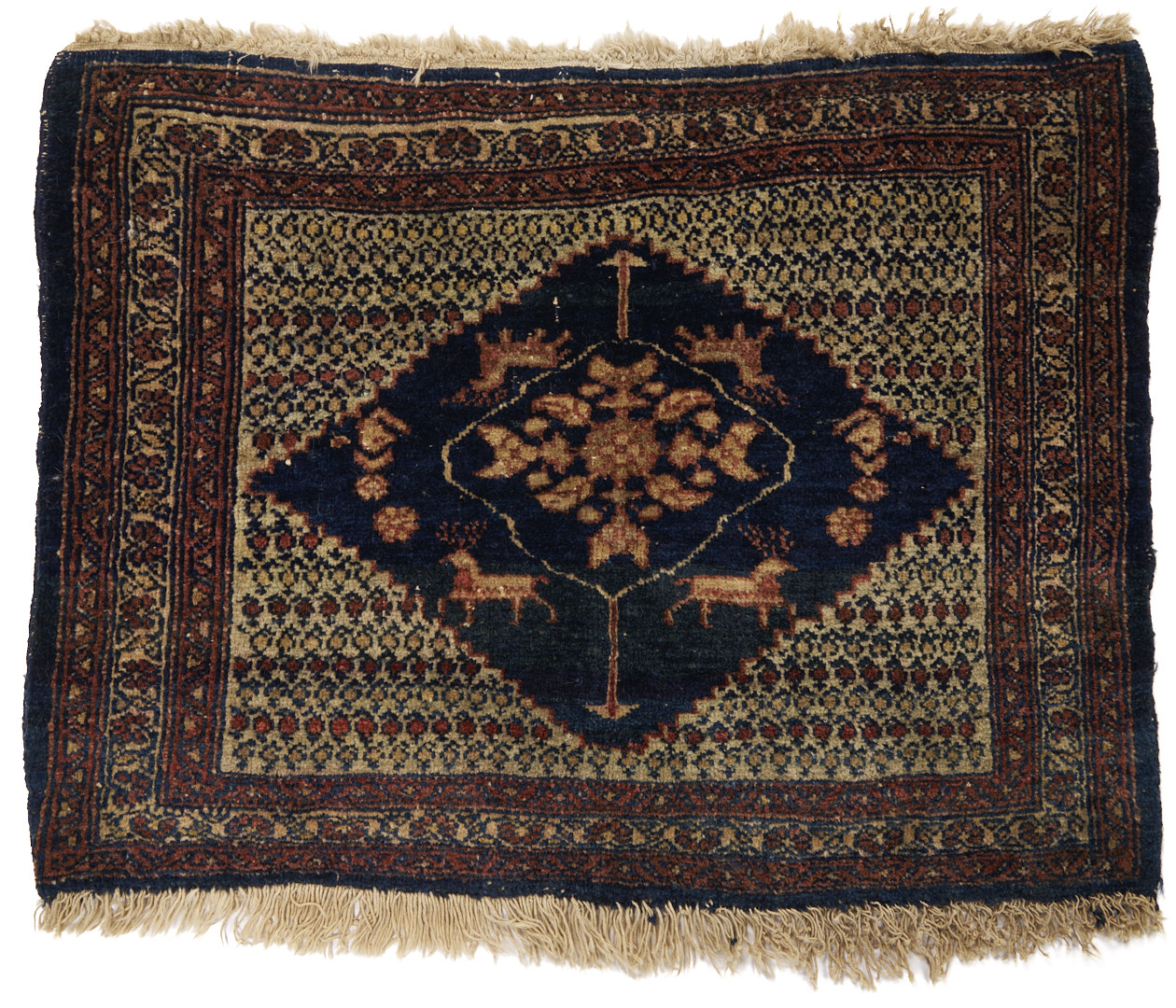 Lot 909: 4 Assembled Antique Weavings, 1 Rug & 3 Bag Face