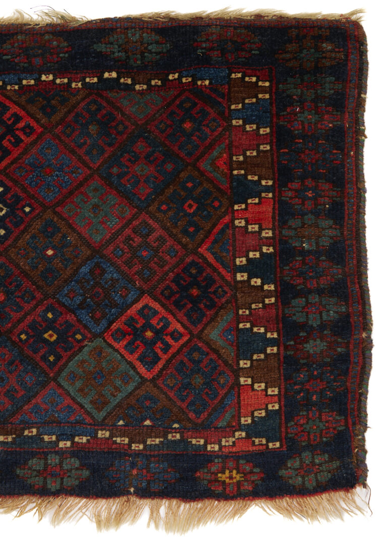 Lot 909: 4 Assembled Antique Weavings, 1 Rug & 3 Bag Face