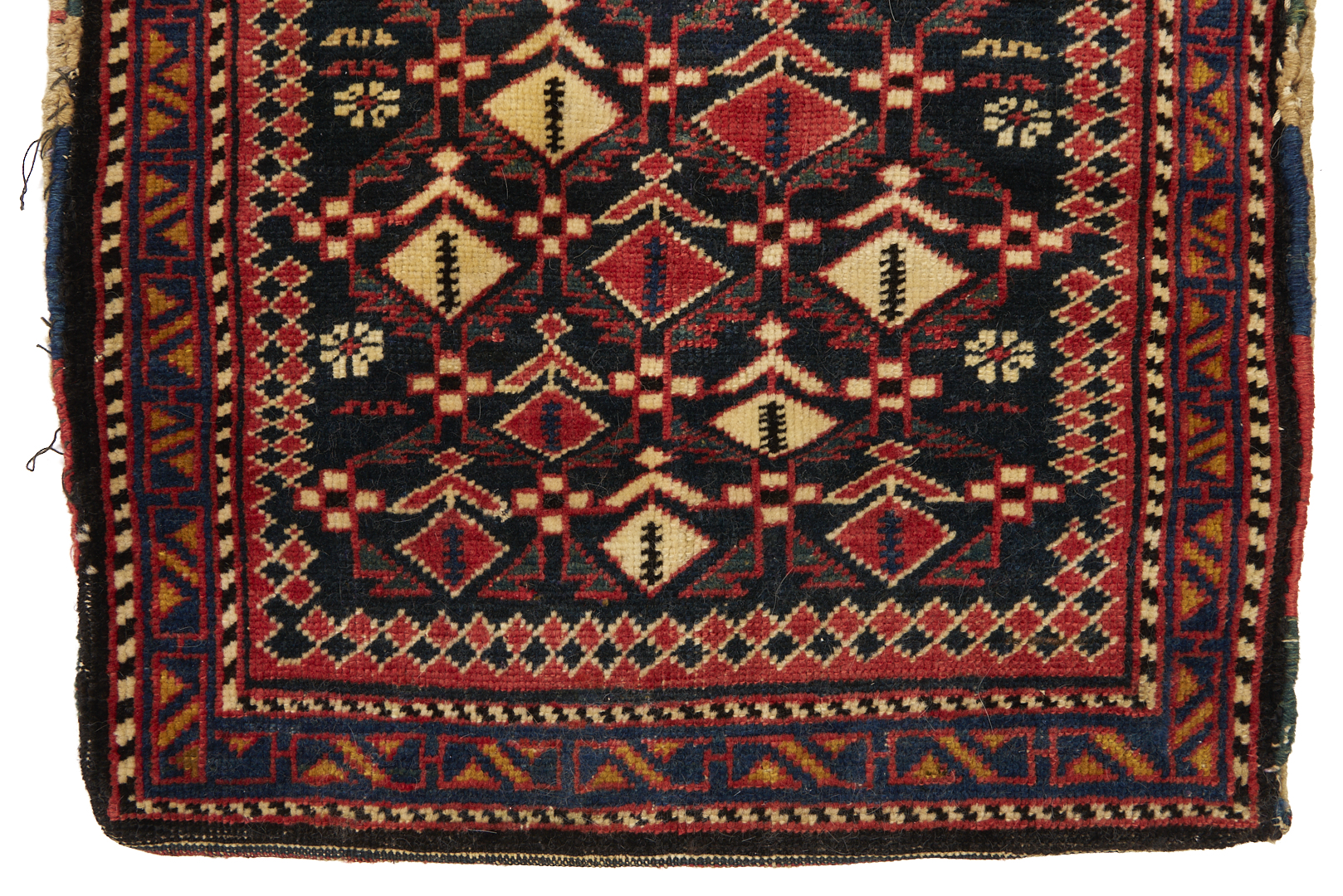 Lot 909: 4 Assembled Antique Weavings, 1 Rug & 3 Bag Face