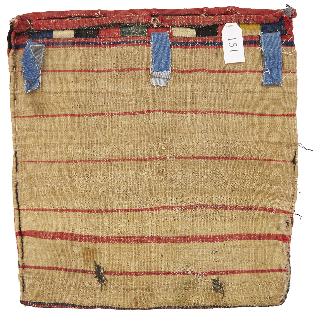 Lot 909: 4 Assembled Antique Weavings, 1 Rug & 3 Bag Face