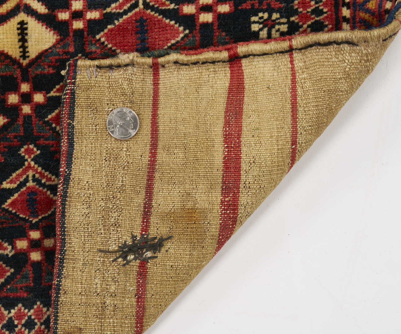 Lot 909: 4 Assembled Antique Weavings, 1 Rug & 3 Bag Face