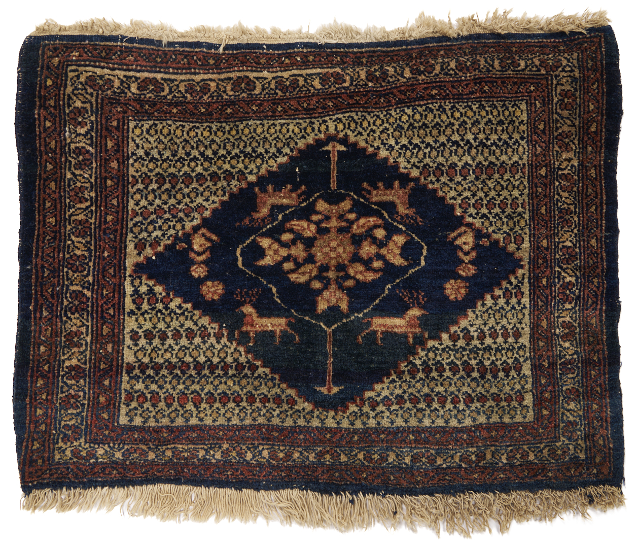 Lot 909: 4 Assembled Antique Weavings, 1 Rug & 3 Bag Face
