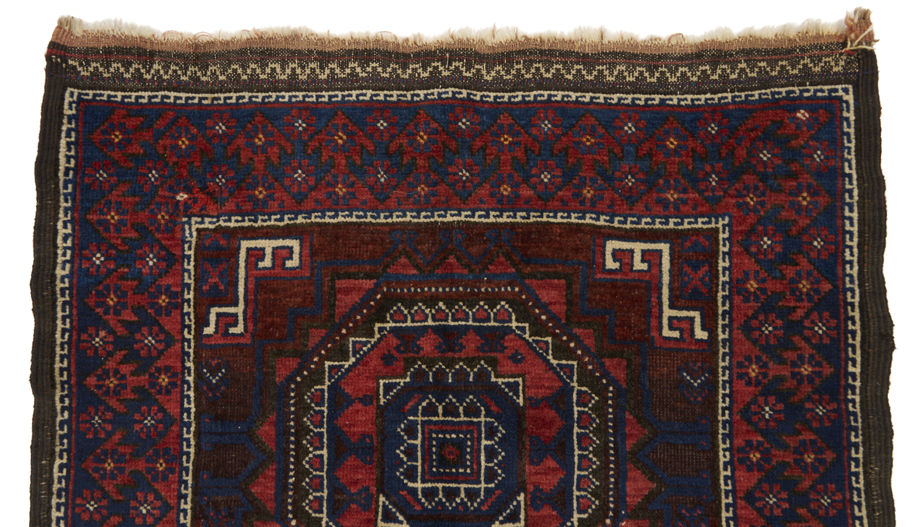 Lot 910: Youmud Saddle Bag, Tekke Bag, & Baluch Bag Face