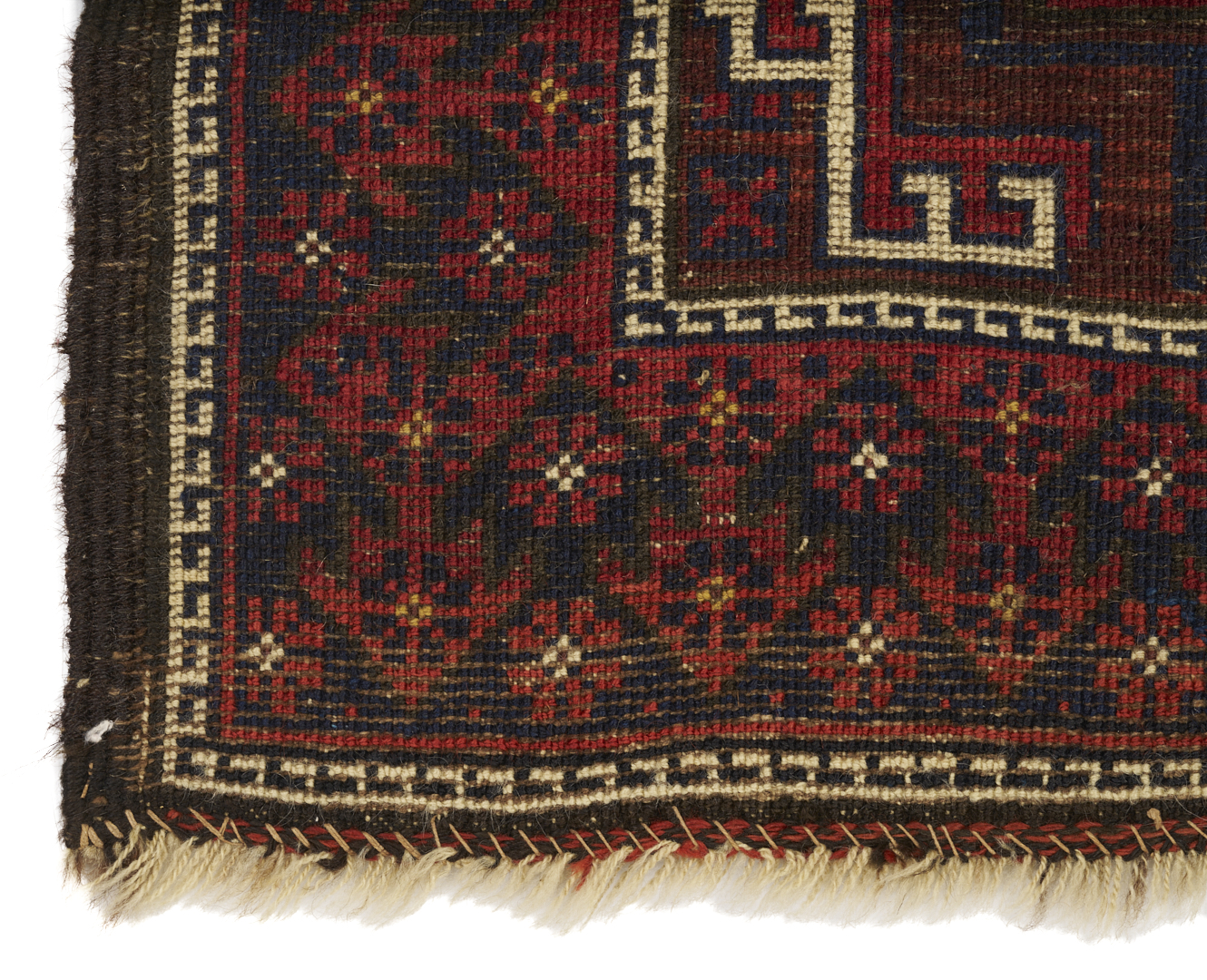 Lot 910: Youmud Saddle Bag, Tekke Bag, & Baluch Bag Face