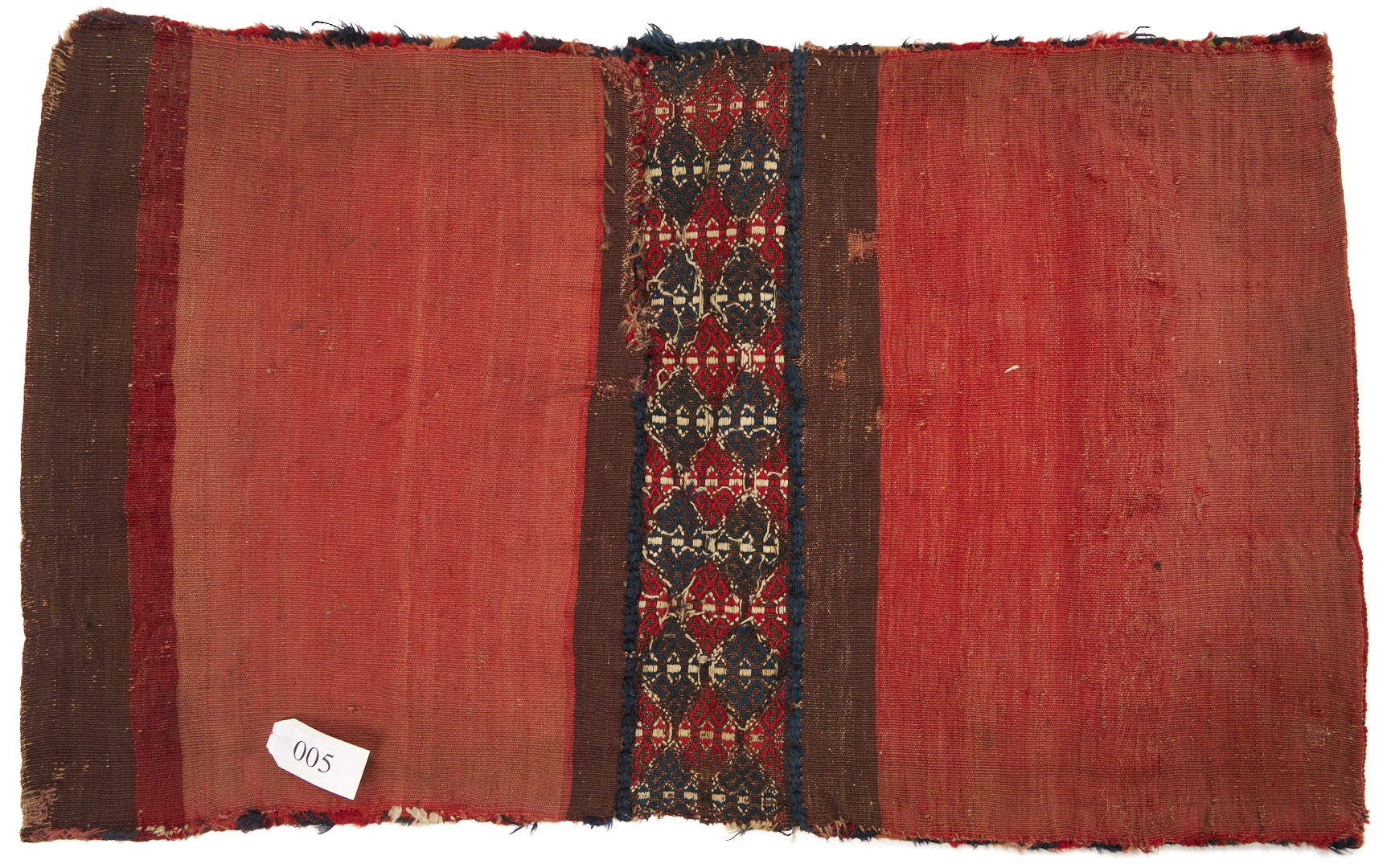 Lot 910: Youmud Saddle Bag, Tekke Bag, & Baluch Bag Face