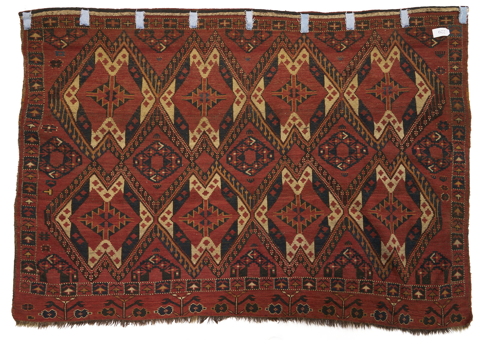 Lot 911: 3 Antique Turkmen Weavings, Uzbekistan Chuval & 2 Ersari Torbas