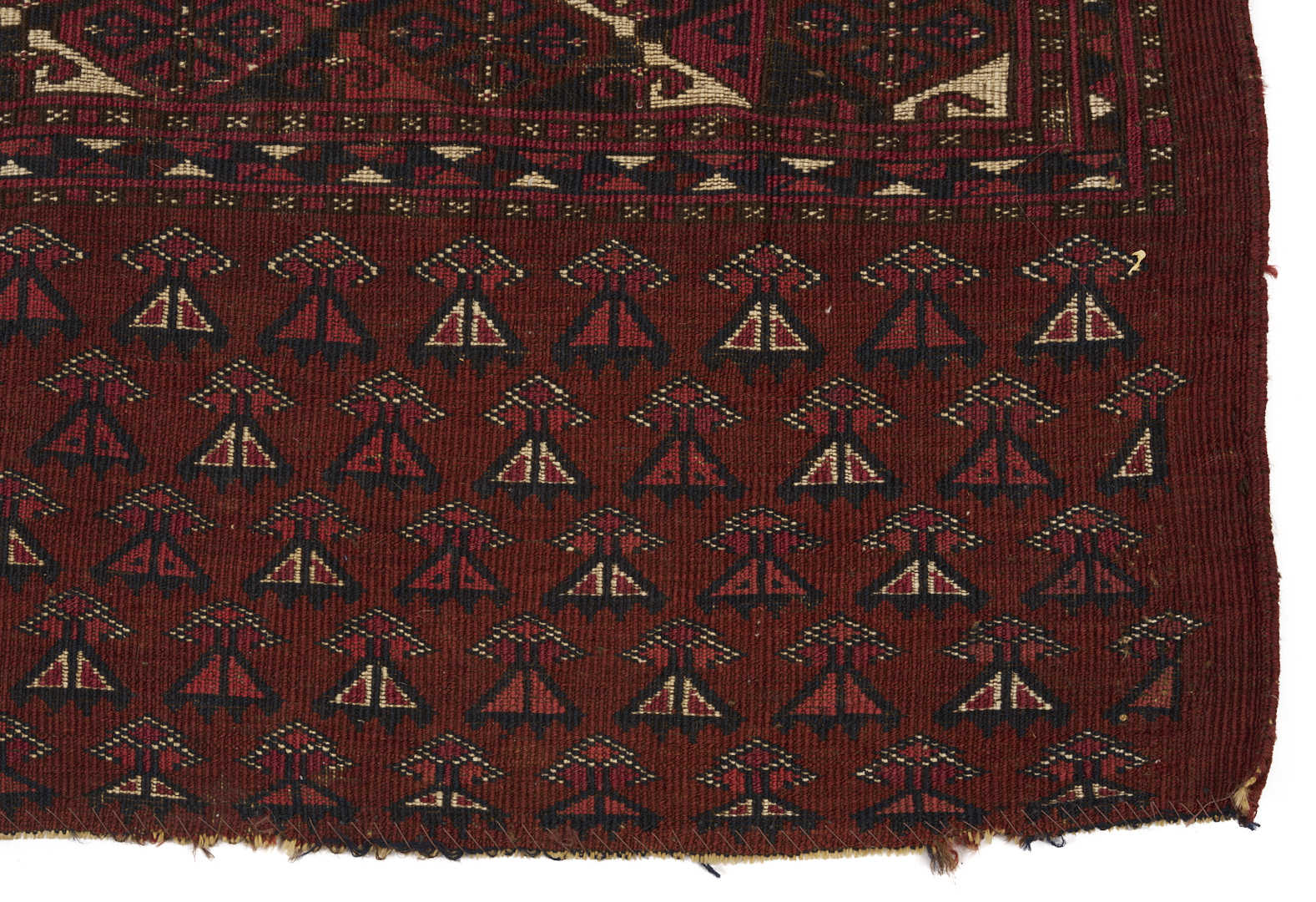 Lot 912: 2 Antique Turkmen Weavings Saryk & Saryk Torba