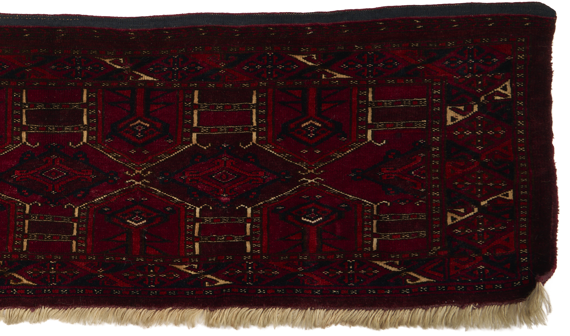Lot 912: 2 Antique Turkmen Weavings Saryk & Saryk Torba