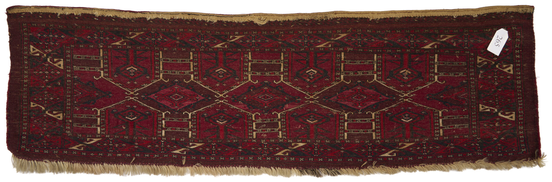 Lot 912: 2 Antique Turkmen Weavings Saryk & Saryk Torba