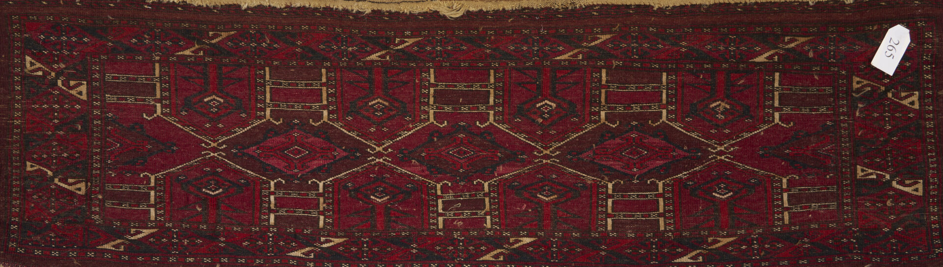 Lot 912: 2 Antique Turkmen Weavings Saryk & Saryk Torba