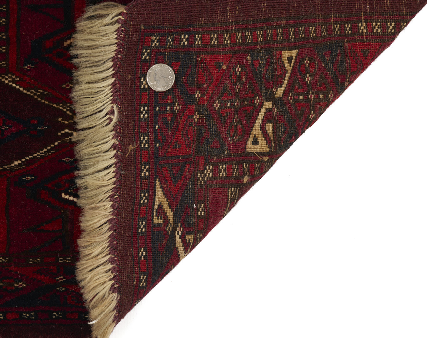 Lot 912: 2 Antique Turkmen Weavings Saryk & Saryk Torba
