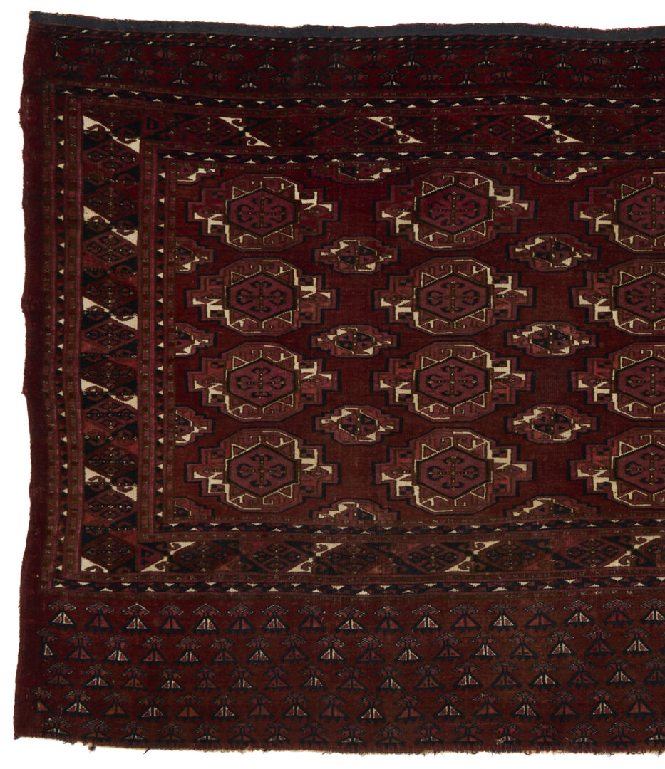 Lot 912: 2 Antique Turkmen Weavings Saryk & Saryk Torba