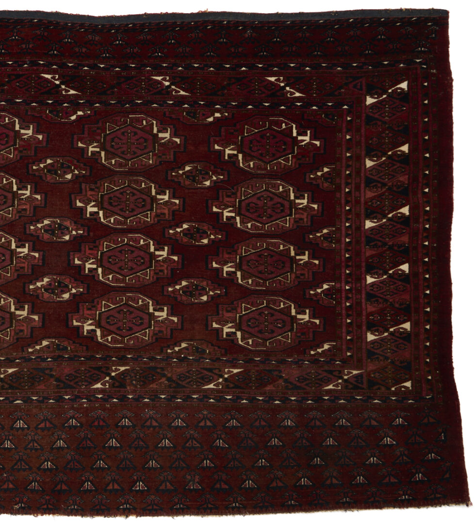Lot 912: 2 Antique Turkmen Weavings Saryk & Saryk Torba