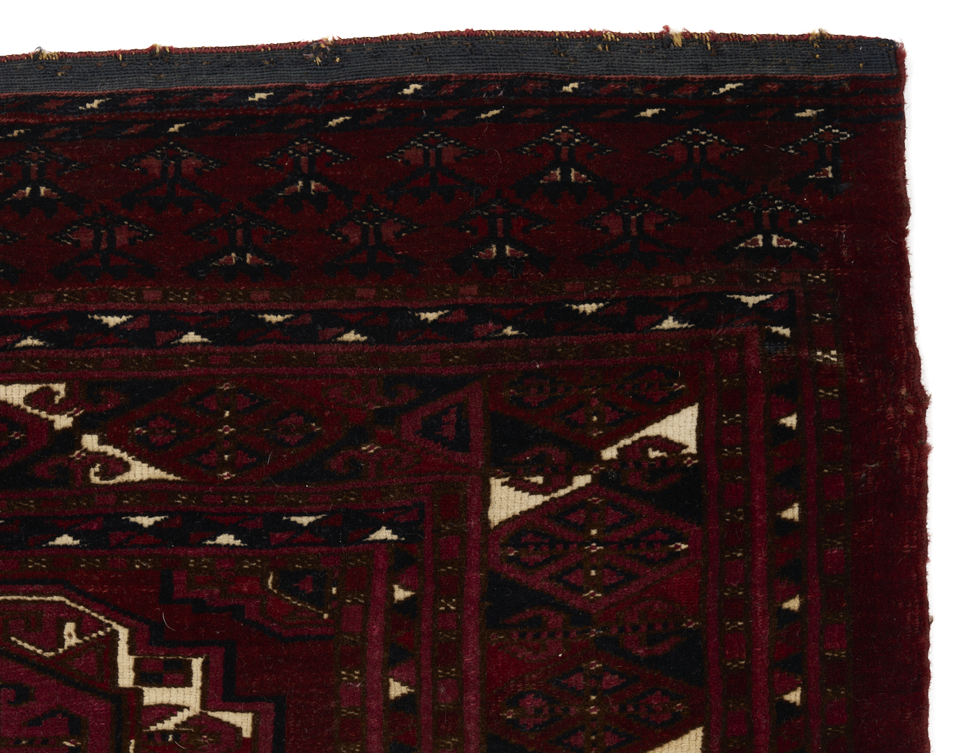 Lot 912: 2 Antique Turkmen Weavings Saryk & Saryk Torba